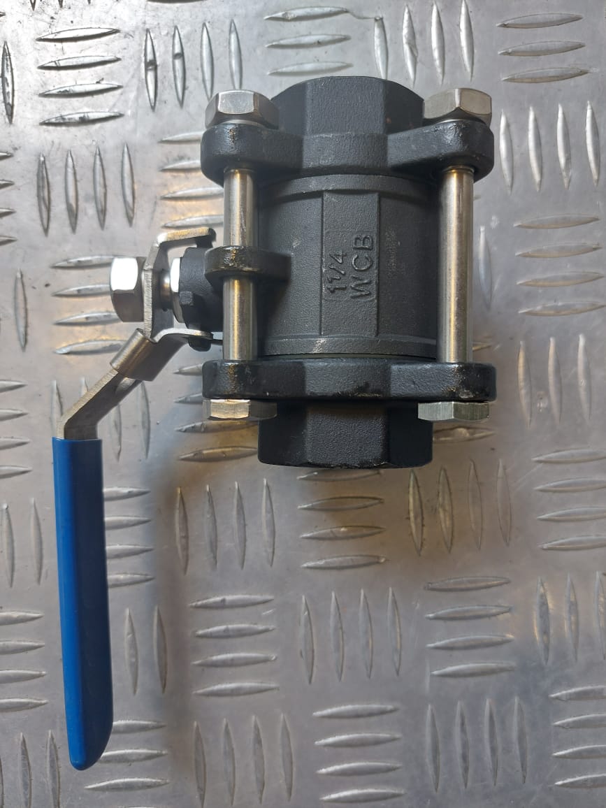 شیرگازی  "1/2 1 اینچ فولادی سه تیکه جوشی 3PC 1000WOG ریختگی